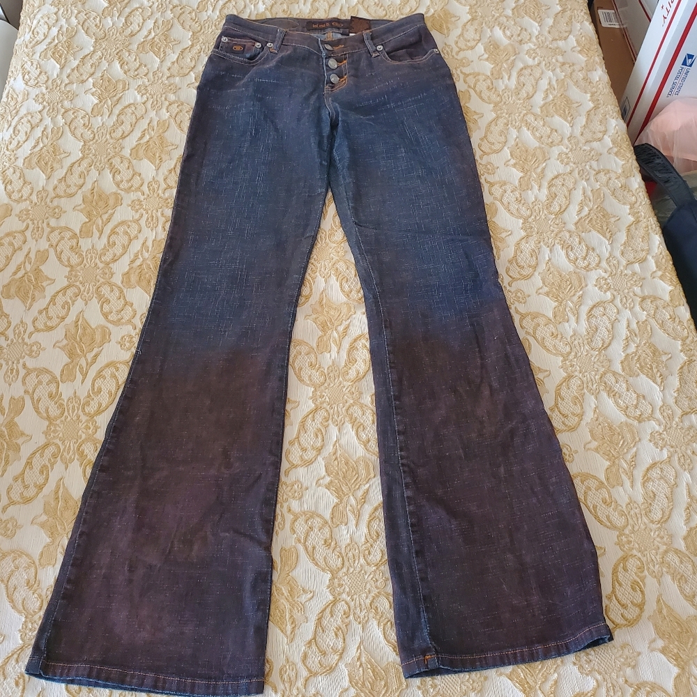 BONGO Women's Suede Jeans - Picture 4 of 11